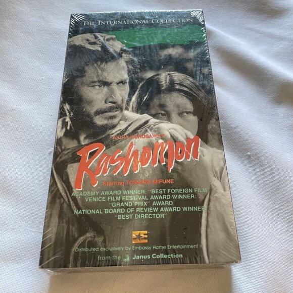 Rashomon VHS Sealed Academy Award-Winning Film Akira Kurosawa Hi-Fi Mono Janus C - Picture 1 of 14